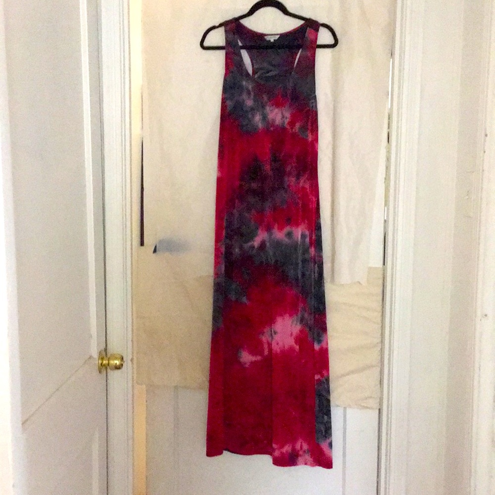 Long tie dye summer dress